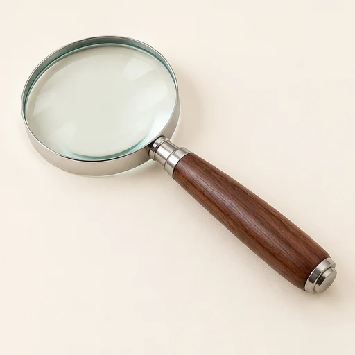 Round viewing magnifier